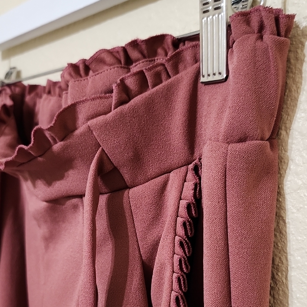 Soho Apparel Pink High-Waisted Trousers with Relaxed Fit - Picture 5 of 11